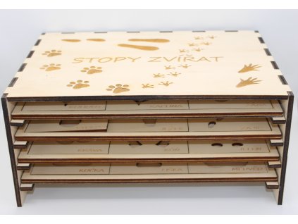 Komoda - stopy zvířat