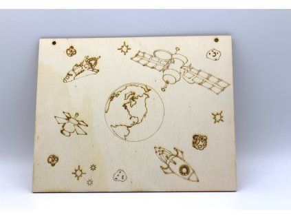 Obrázek k vymalování - vesmír