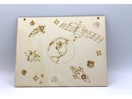 Obrázek k vymalování - vesmír