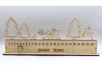 Adventní kalendář se stromky