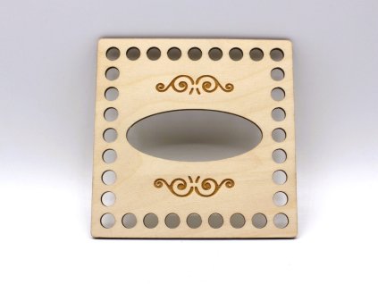 Víko boxu na kapesníčky - gravírované malé 1