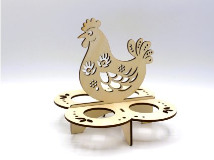 Stojánek na 4 kraslice se slepičkou