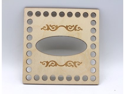 Víko boxu na kapesníčky - gravírované malé 4