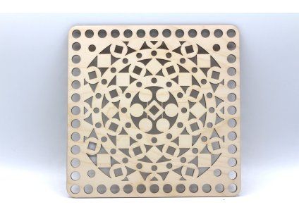 Víko čtverec 20cm - ornament 2
