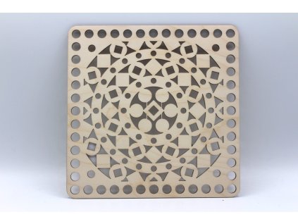 Víko čtverec 20cm - ornament 2