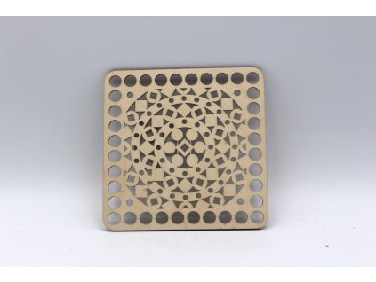 Víko čtverec 10,5 cm - ornament 1