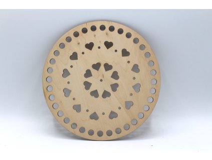 Víko kruh 17cm - srdce