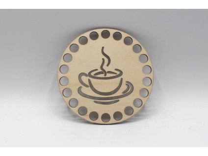 Víko kruh 10cm - káva 3