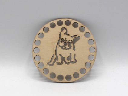 Víko kruh 10cm - pes 3