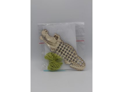 Vyšívání pro starší - Krokodýl