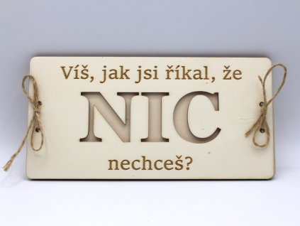 Na peníze - Nic - on