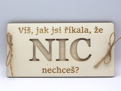 Na peníze - Nic - ona