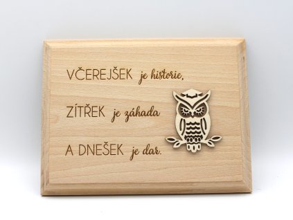 Dekorace na zeď/ na postavení Včerejšek,...