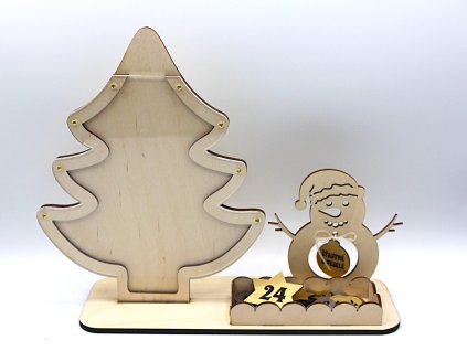 Adventní kalendář se sněhulákem