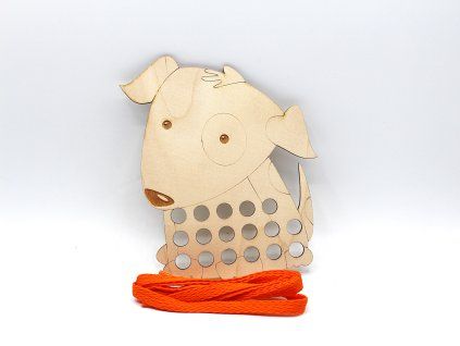 Provlékání tkaničkou - Pes