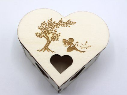 Krabička srdce malá - Víla