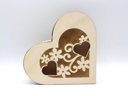 Krabička srdce velká - 2 srdce