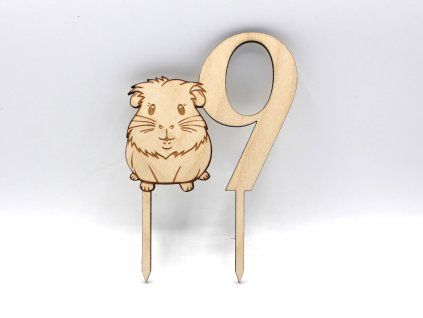 Číslo - 9 s morčetem