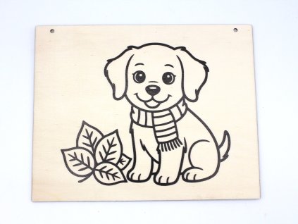 Obrázek k vymalování - štěně