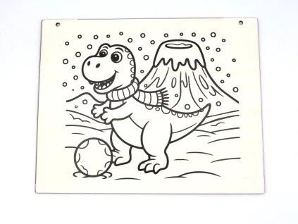 Obrázek k vymalování - dinosaurus