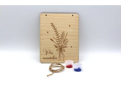 Cedulka - Kytice pro otisk prstíku