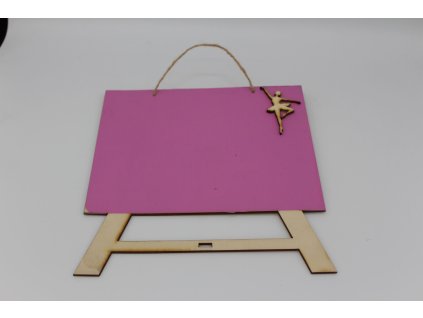 Tabule na pověšení - růžová