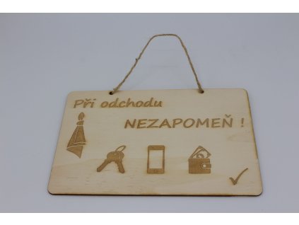 Tabulka - Nezapomeň