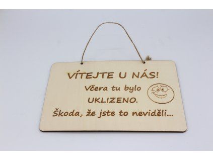 Tabulka - Včera bylo uklizeno