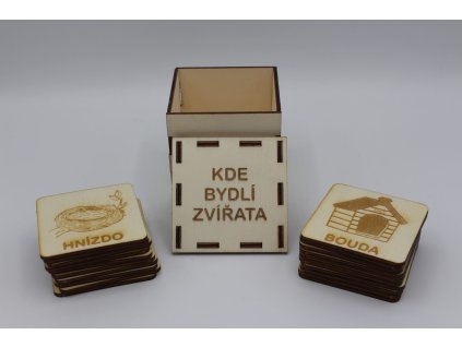 Naučné Pexeso - Kde bydlí zvířata