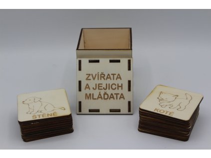 Naučné Pexeso - Zvířata a jejich mláďata