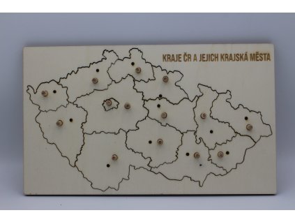 Mapa ČR - Kraje
