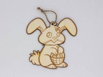 Zajíček s košíčkem na pověšení