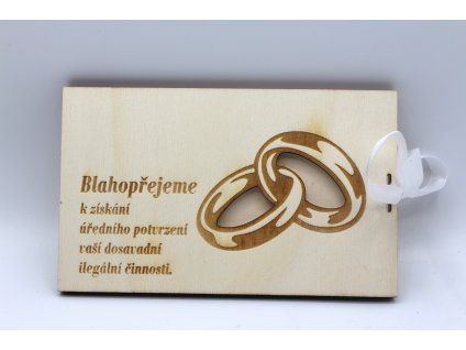 Na peníze - svatební - ilegální činnost