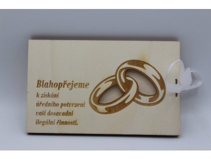 Na peníze - svatební - ilegální činnost