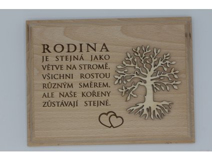 Dekorace na zeď/na postavení - Rodina