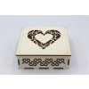 Krabička čtverec - Srdce