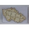Puzzle - mapa ČR s pohořím a vrcholy