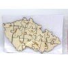 Puzzle - mapa ČR a řeky