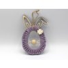 Zajíček hlava - macramé (Barva růžový)