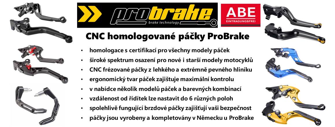 CNC homologované páčky ProBrake