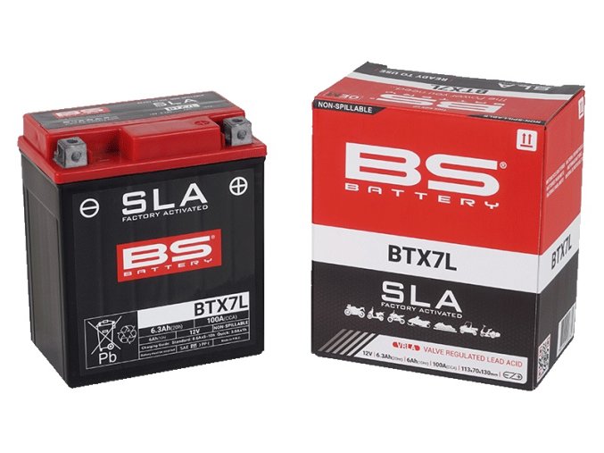 Motocyklová baterie BS-BATTERY BTX7L (YTX7L)