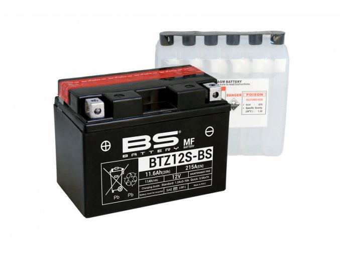 Motocyklová baterie BS-BATTERY BTZ12S-BS (YTZ12S-BS)