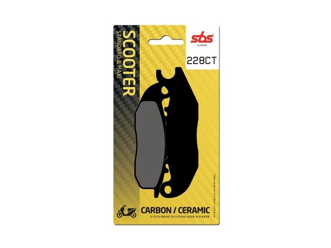 228CT brzdové destičky SBS pro skútry