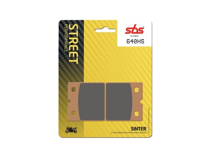 640HS sintrované brzdové destičky SBS