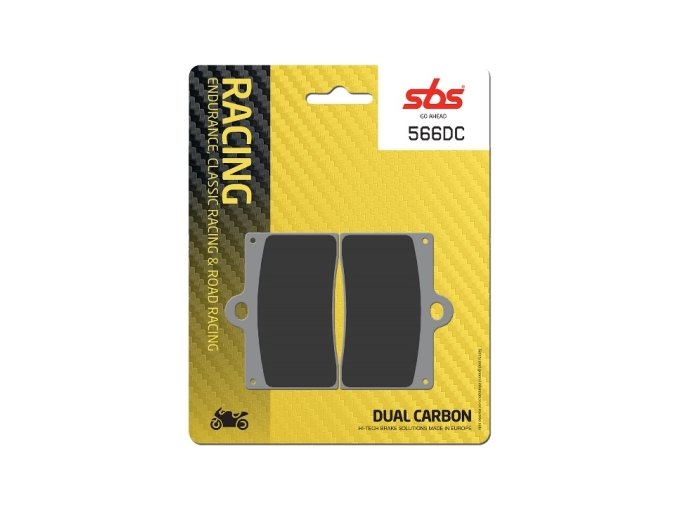 566DC Dual Carbon závodní brzdové destičky SBS