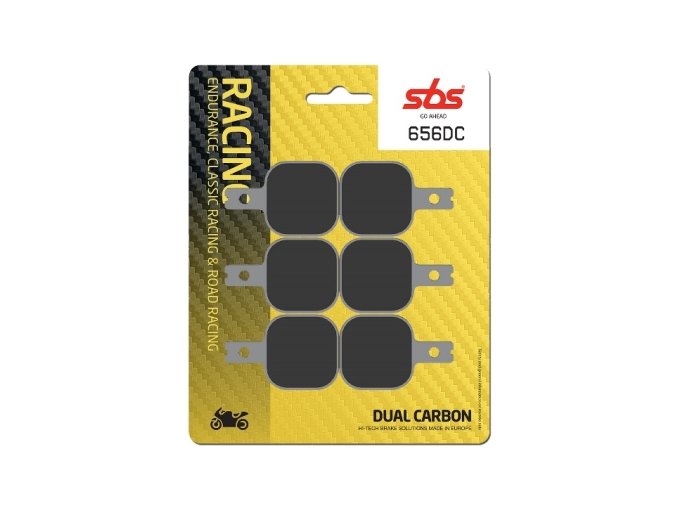 656DC Dual Carbon závodní brzdové destičky SBS
