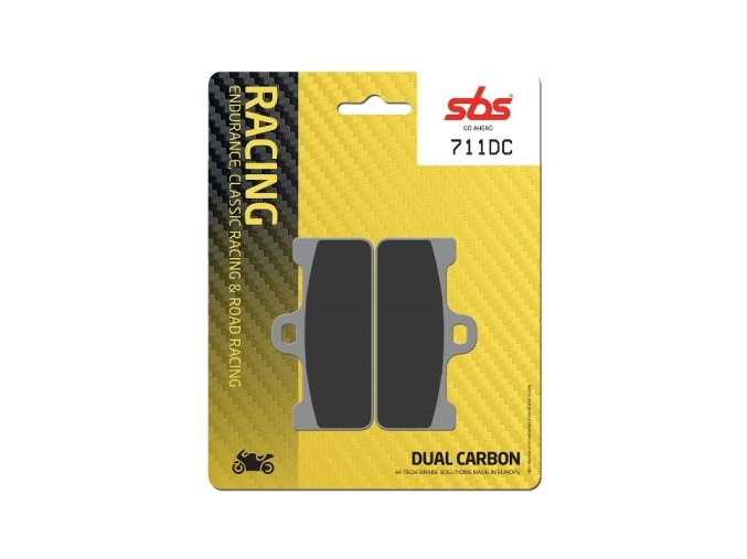 711DC Dual Carbon závodní brzdové destičky SBS