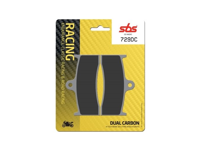 729DC Dual Carbon závodní brzdové destičky SBS