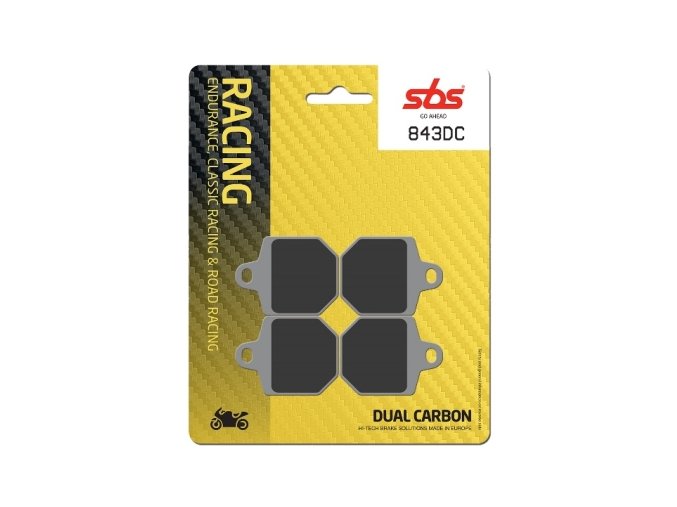 843DC Dual Carbon závodní brzdové destičky SBS