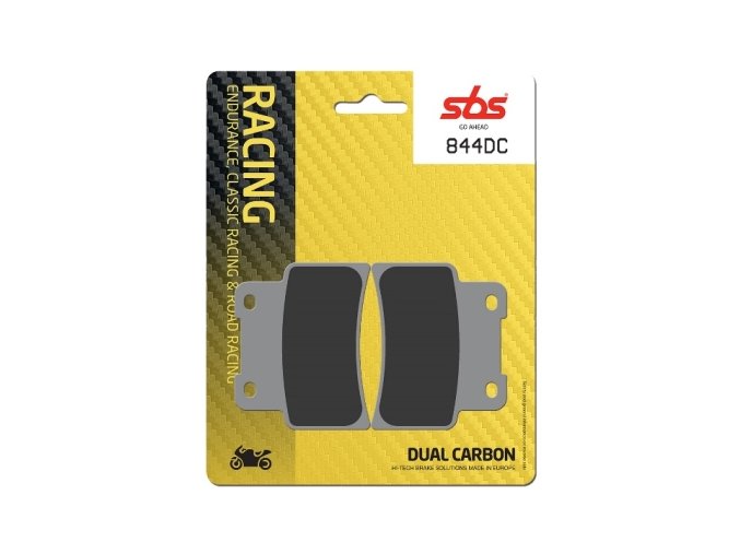 844DC Dual Carbon závodní brzdové destičky SBS